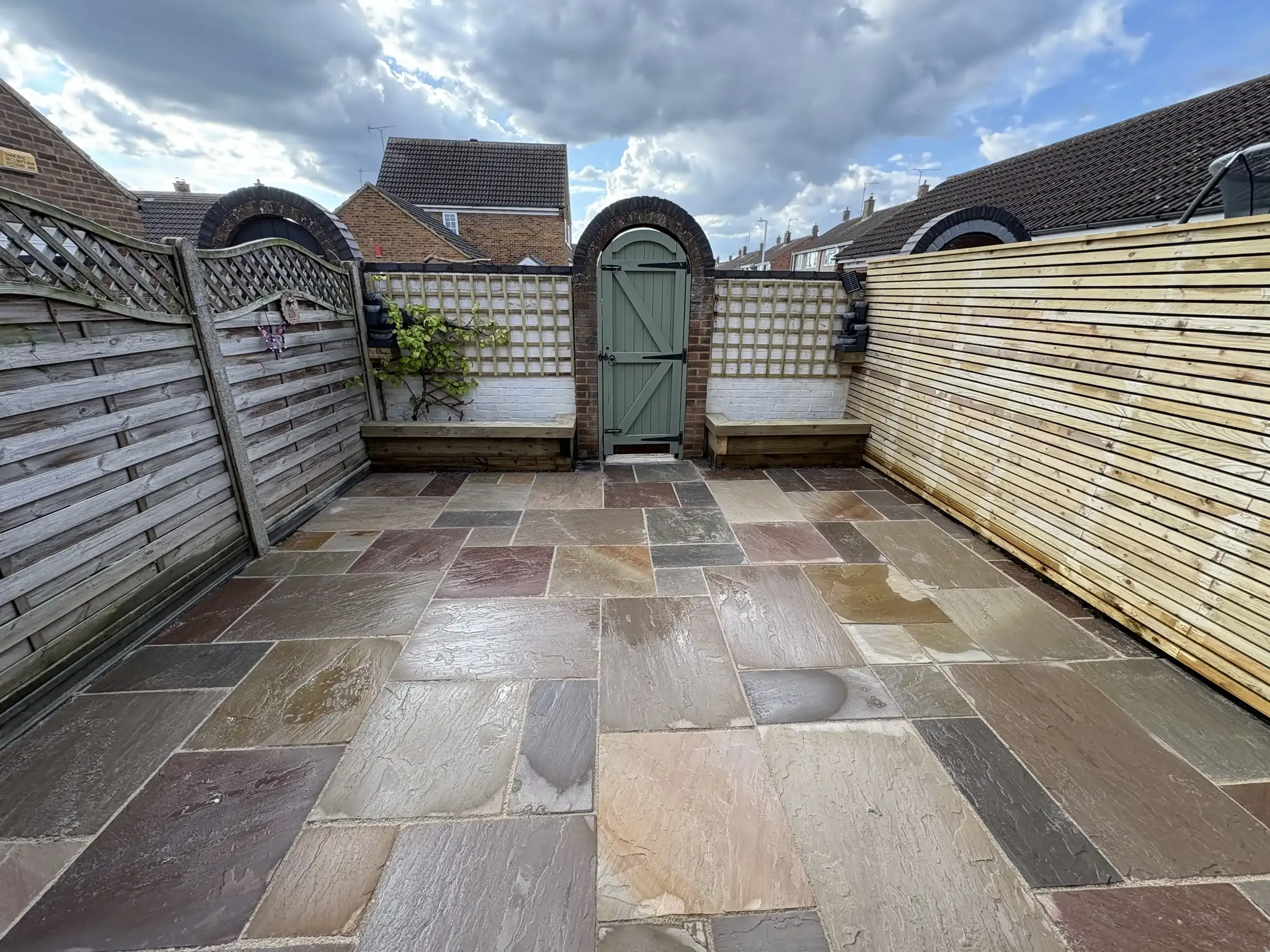 Natural Stone Patio & Fencing