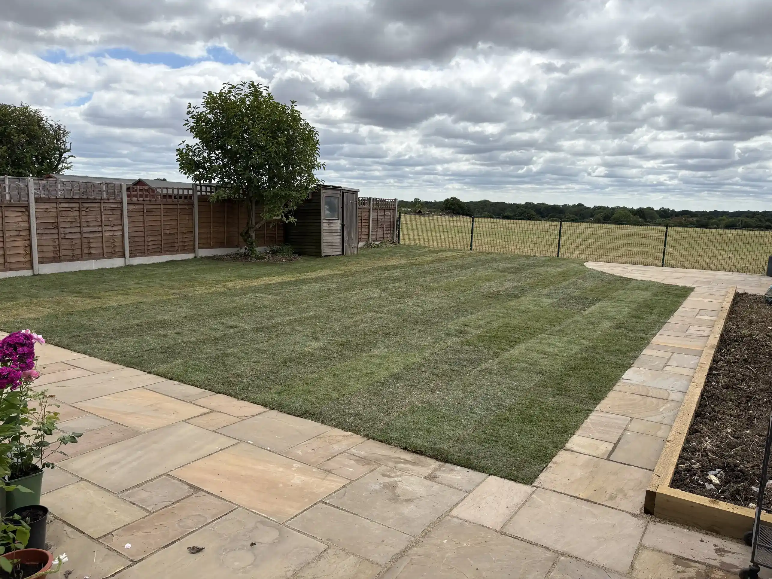 Beautiful new lawn installation by Fencible